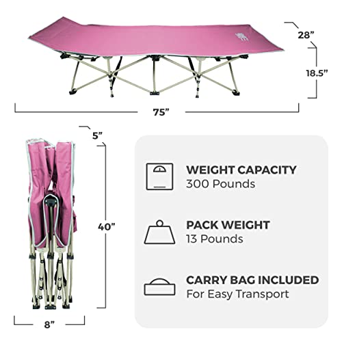Folding Camping Cot 300 lbs T964