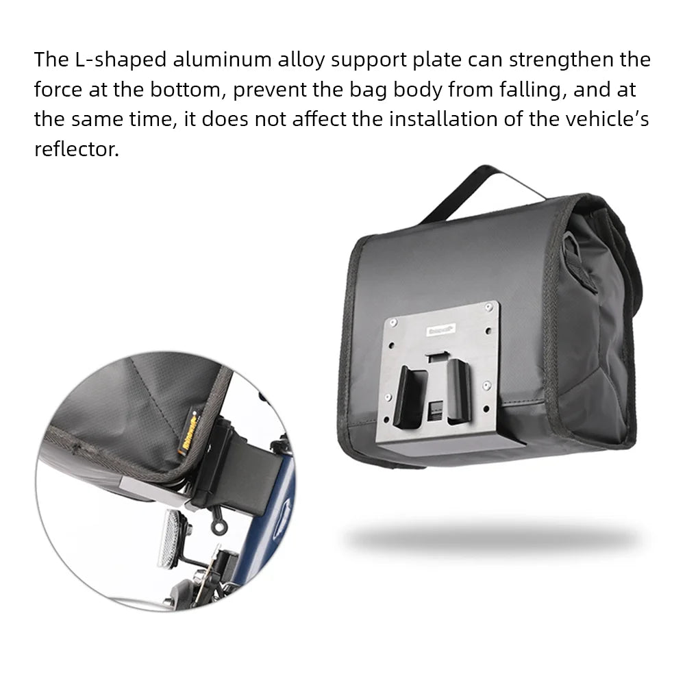 Folding Bike Handlebar Bag with Rain Cover J735