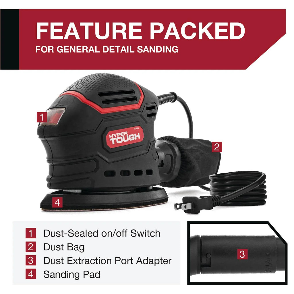 1.5 Amp Corded Detail Sander with Dust Bag X19302