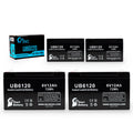 4x Pack 6V 12Ah Sealed Lead Acid Battery G29826