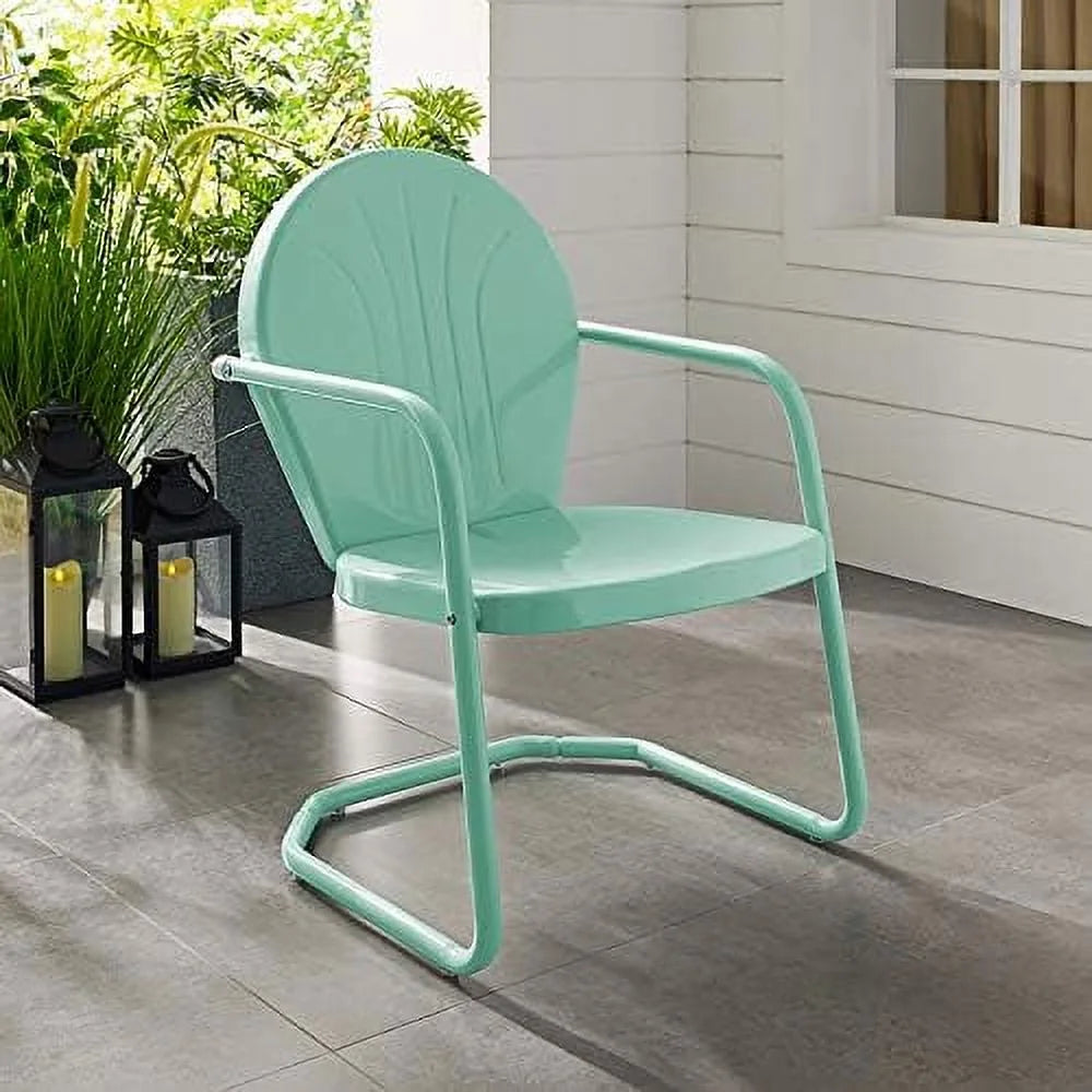 Aqua Metal Outdoor Chair V99641