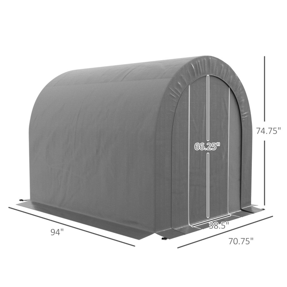 Dark Gray Outdoor Storage Tent C1902