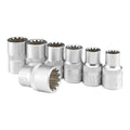 1/2 in. Drive Metric Spline Socket Set, 7-Piece N483