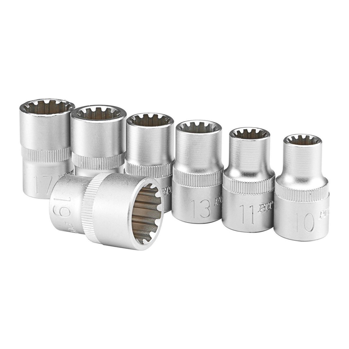 1/2 in. Drive Metric Spline Socket Set, 7-Piece N483