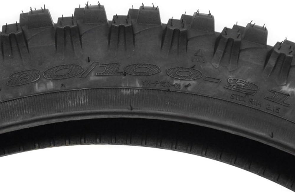 Off Road Knobby Front Tire 80/100-21 with Inner Tube + Rear Tire 100/90-19 with Inner Tube F4947