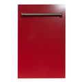 18 in. Red Gloss Stainless Steel Dishwasher X8953