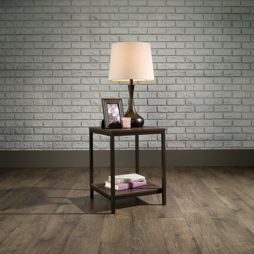 Smoked Oak Finish Side Table X855432