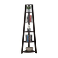 5 Tier Corner Bookcase, Espresso E2415