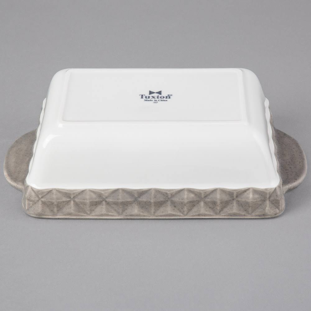 1.5 qt. Black Rectangular China Casserole Dish V596