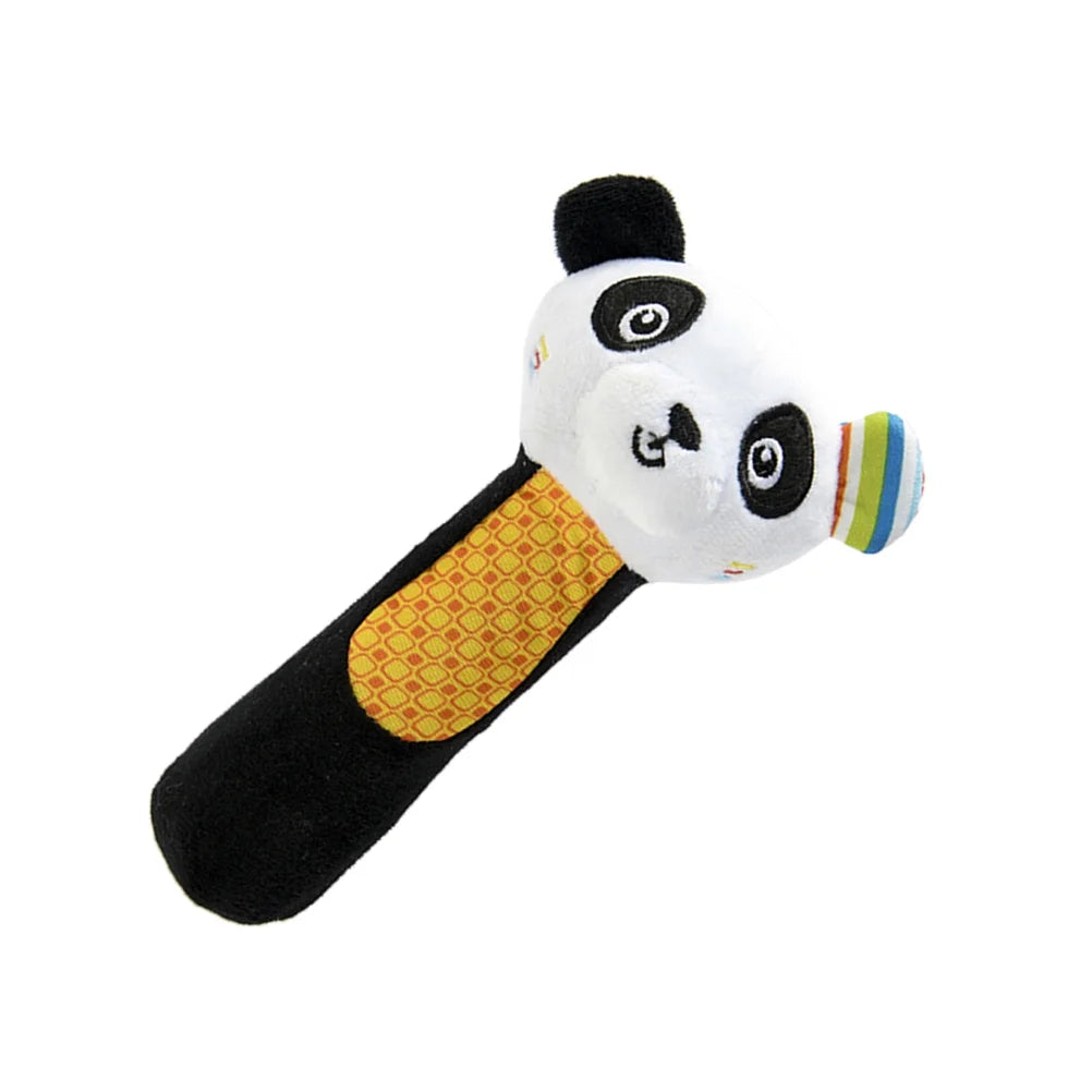 Panda Cartoon Animal Plush Wrist Rattles Hand Bells for Babies J145