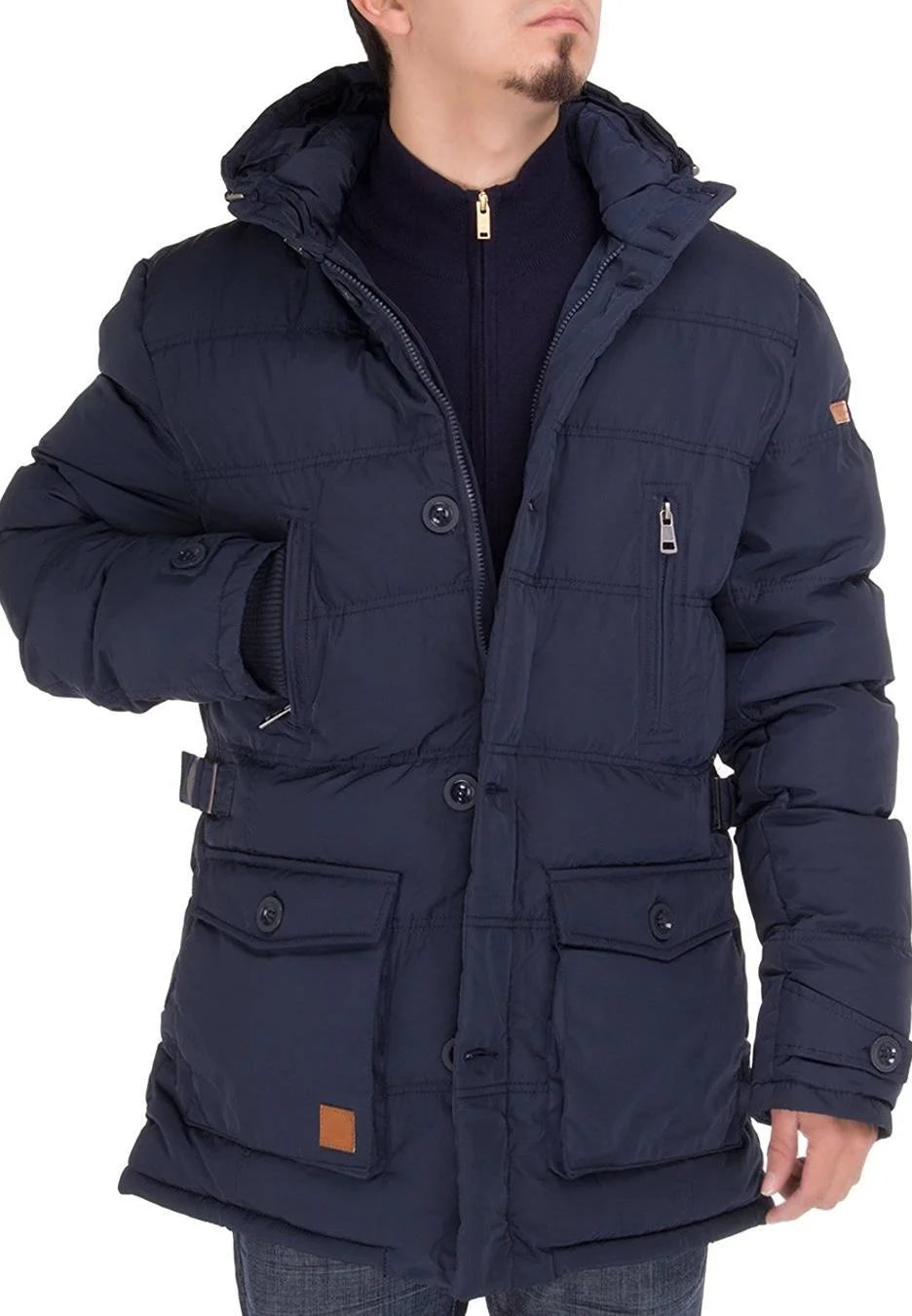 Navy Blue Down Jacket O50976