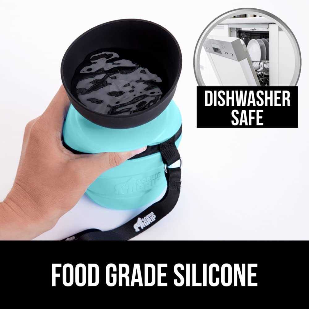 Leak Proof Portable Dog Water Bottle with Bowl Cap M8367