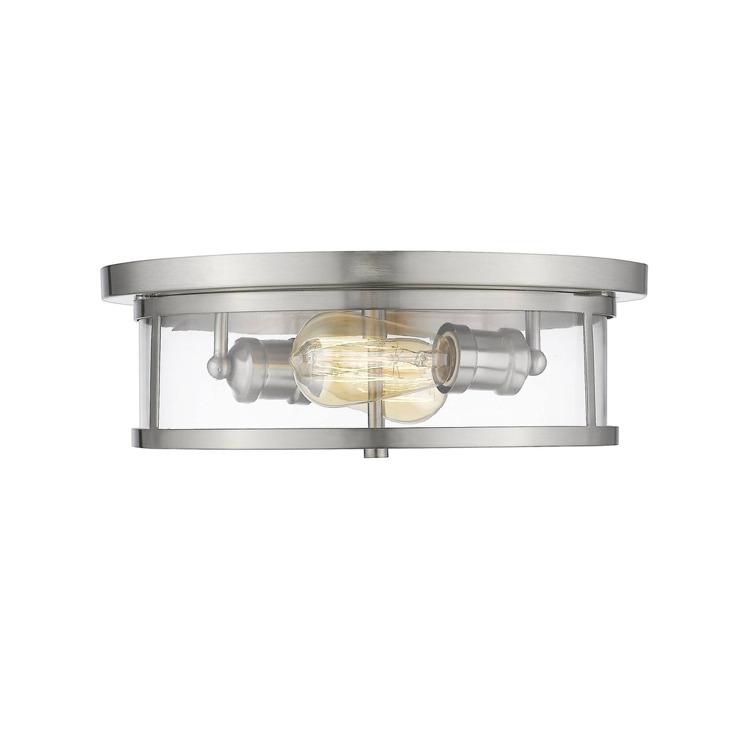 Silver Steel Flush Mount P313