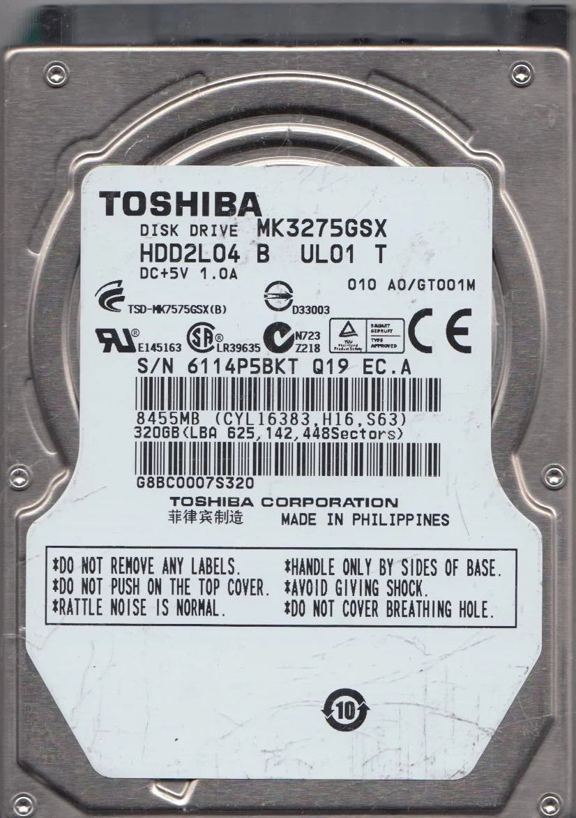 320GB SATA 2.5 Hard Drive A880650