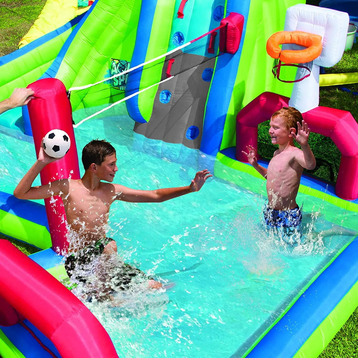 3-in-1 Inflatable Bouncer Water Slide H450