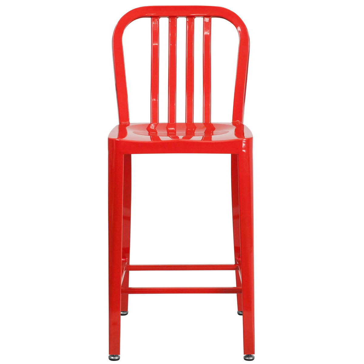 Red Metal Counter Stools O806