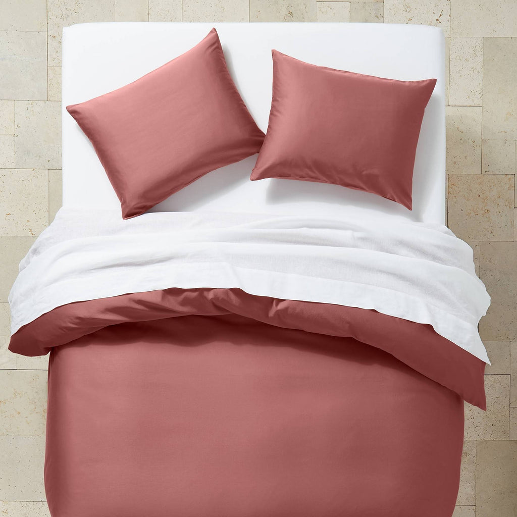 Full/Queen Supima Washed Sateen Duvet & Sham Set Rose K169472