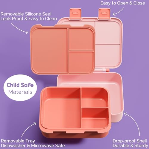 Bento Lunch Box with Thermos, 32OZ Snack Container, Insulated Bag, Food Jar, Ice Pack Set F3315