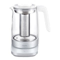Glass Kettle in Silver N52378