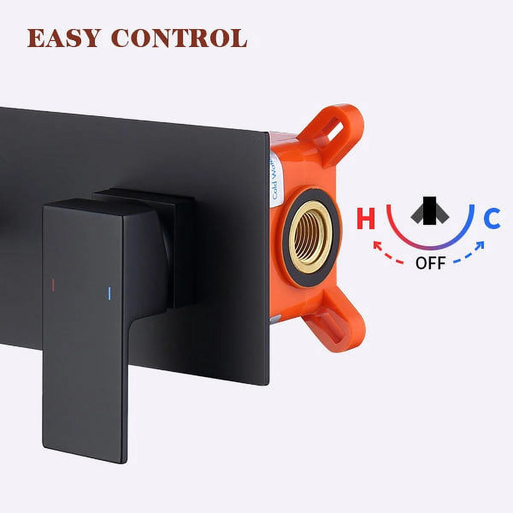 Matte Black Wall Mount Faucet Z284