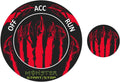 Engine Start Stop Button Overlay Ruby Red Sticker Emblem J274
