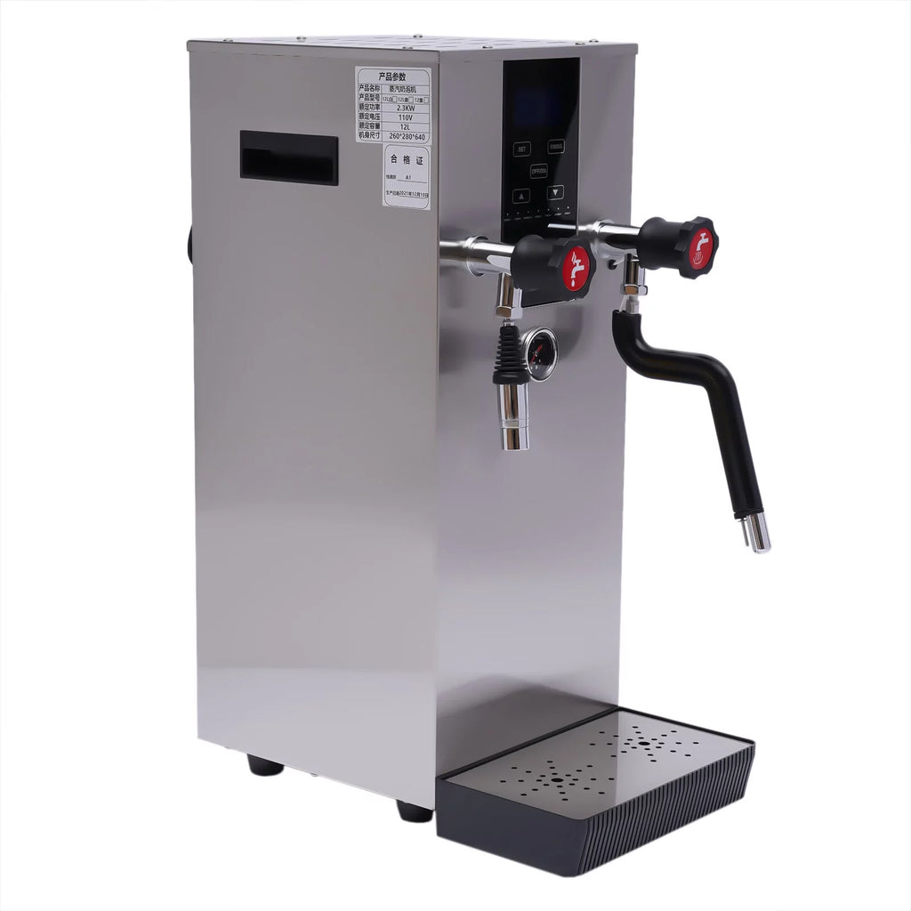 12L 4-in-1 Commercial Steam Milk Frother 2300W 110V Q7196