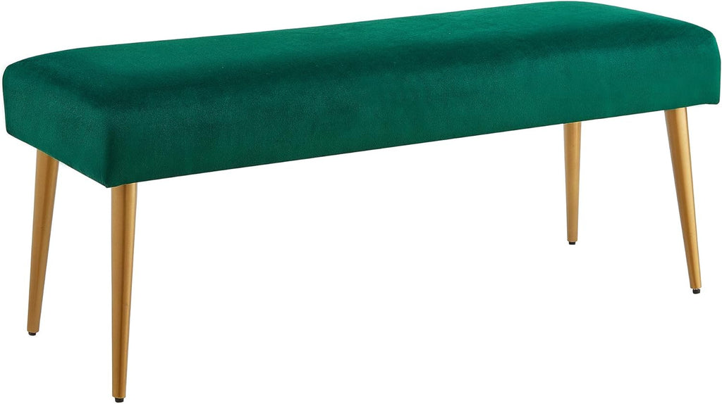 Emerald Bench with Golden Powder Coating Legs I54555