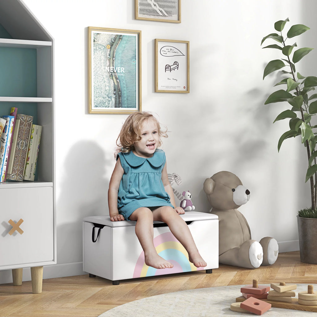 White Toy Box Chest U733
