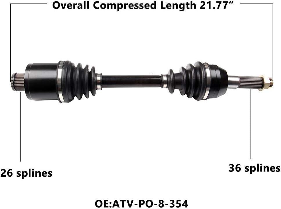CV Axle Shaft Assemblies Pack of 2 T466