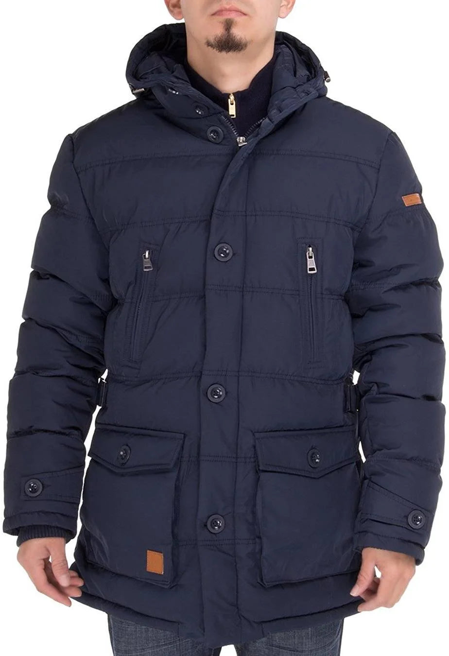 Navy Blue Down Jacket O50976
