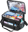 Black Insulated Medical Bag with Adjustable Dividers L658