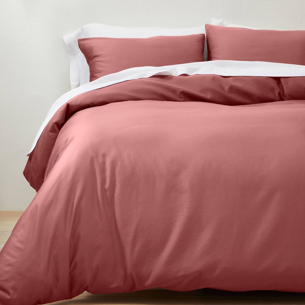 Full/Queen Supima Washed Sateen Duvet & Sham Set Rose K169472