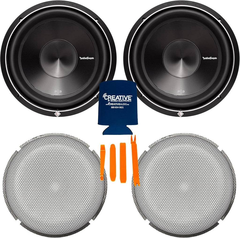 12" Dual 2-Ohm Subwoofers with Stamped Grille Insert M94111