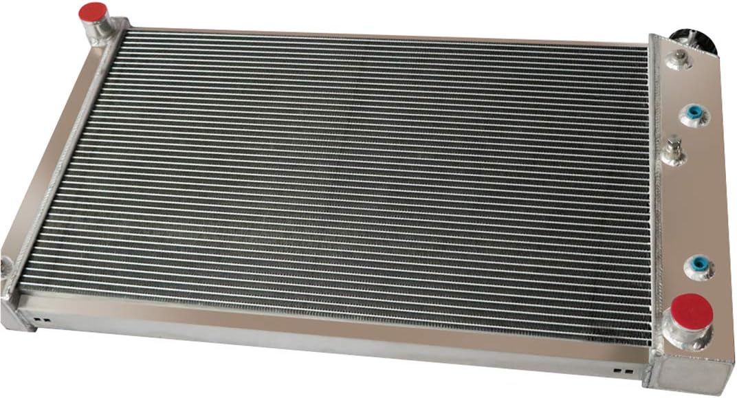 4 Row All Aluminum Engine Radiator with Fan Shroud Combo V4591