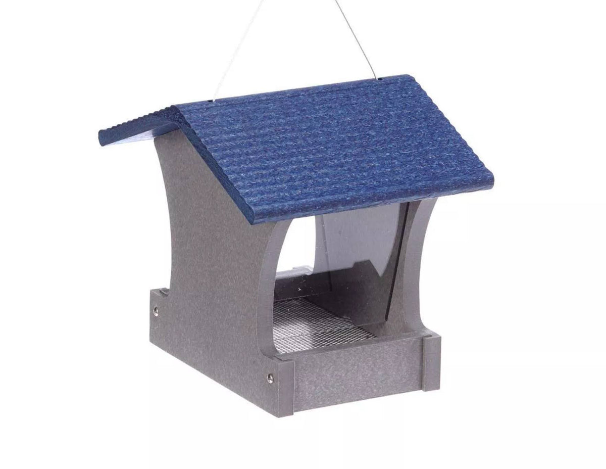 Recycled Medium Hopper Bird Feeder with Suet Cages U581