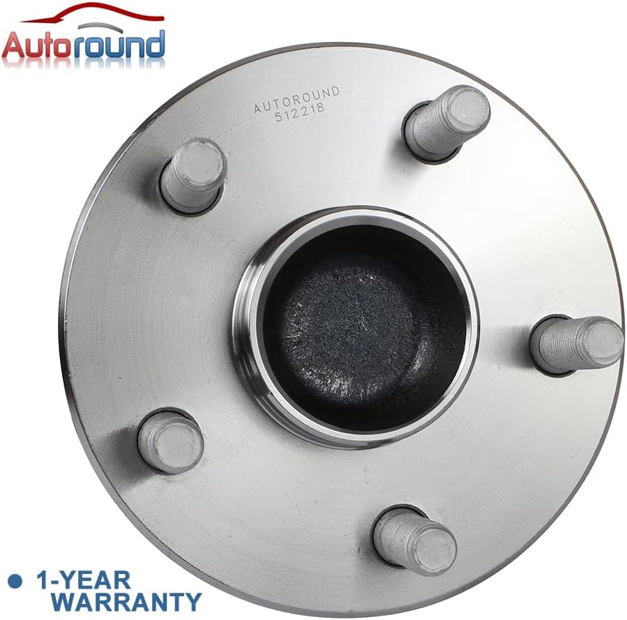 [2 Pack] Rear Wheel Bearing and Hub Assembly for 2003-2008 Toyota Corolla/ Matrix/ Pontiac Vibe, 2000-2005 Toyota Celica, 5 Lug Non-ABS FWD I751