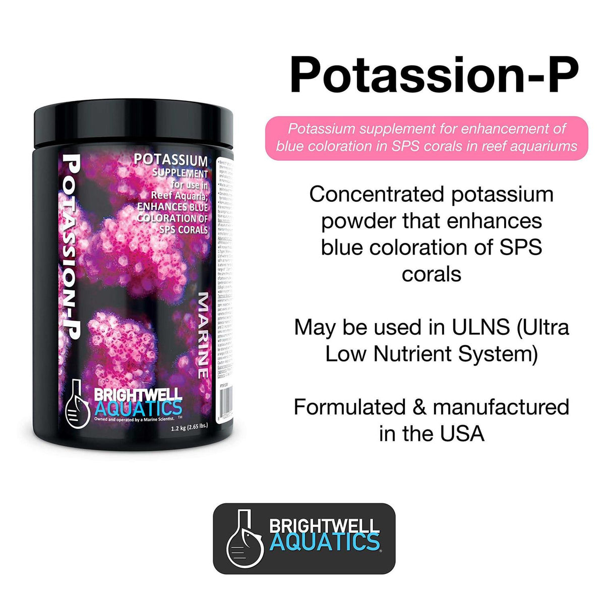 Potassium Supplement for Reef Aquaria O952