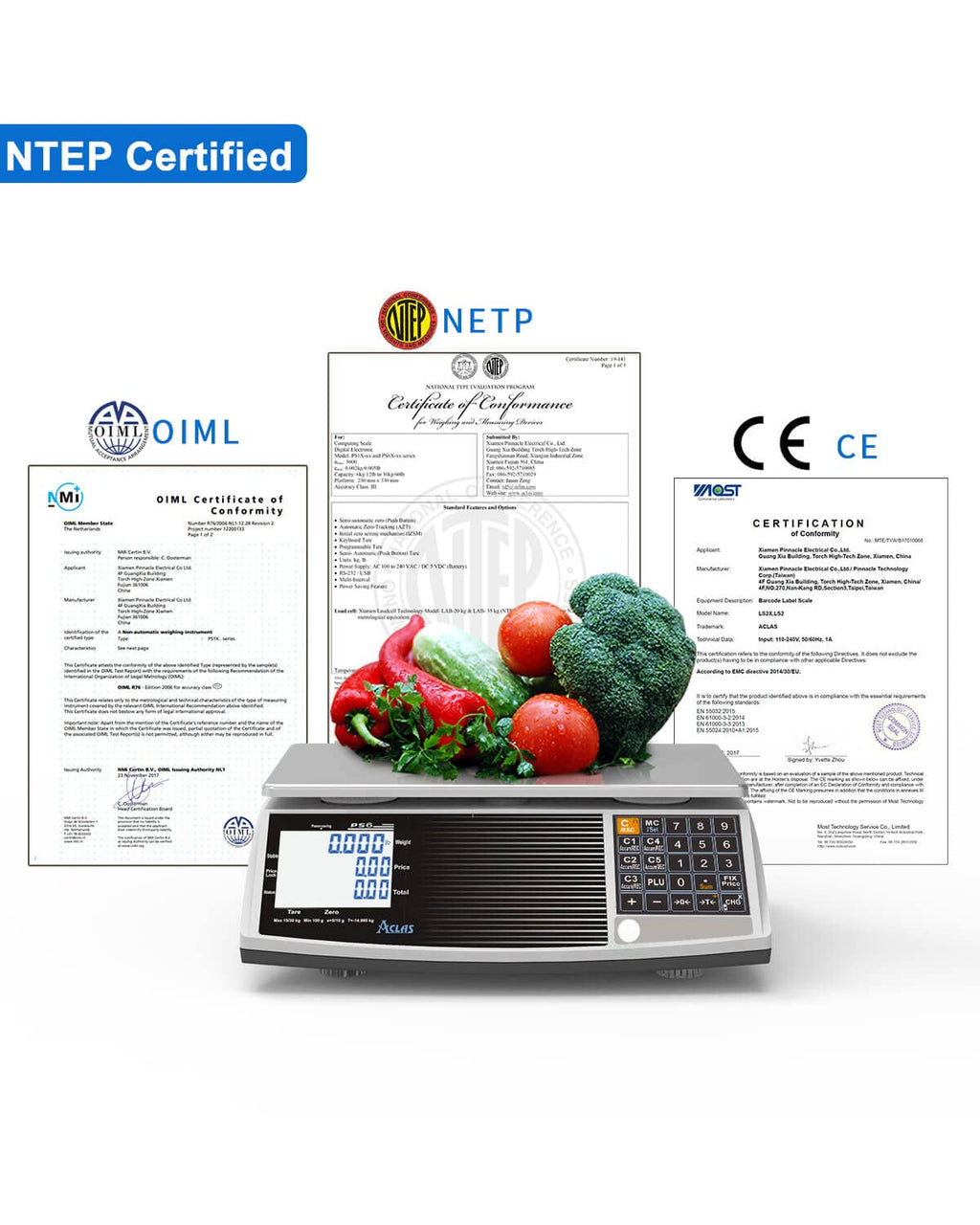 Price Computing Scale 60lbs 0.02lb Digital Commercial Retail Scale Q26476