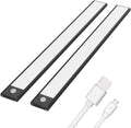 3 Pack LED Under Cabinet Lights Wireless Motion Sensor Rechargeable Black M689