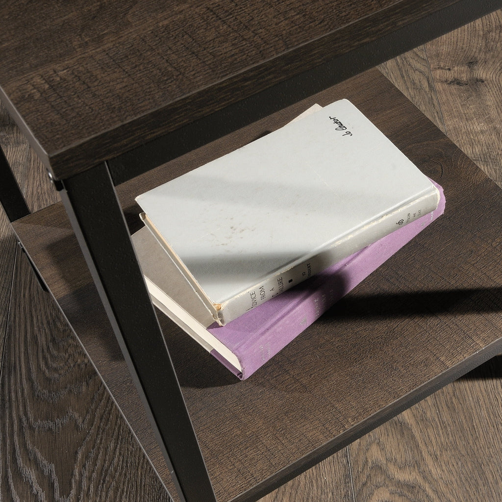 Smoked Oak Finish Side Table X855432