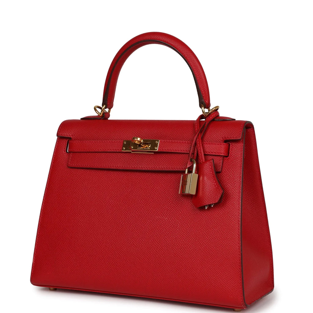 Pre-owned Rouge Casaque Epsom Leather Bag E51355