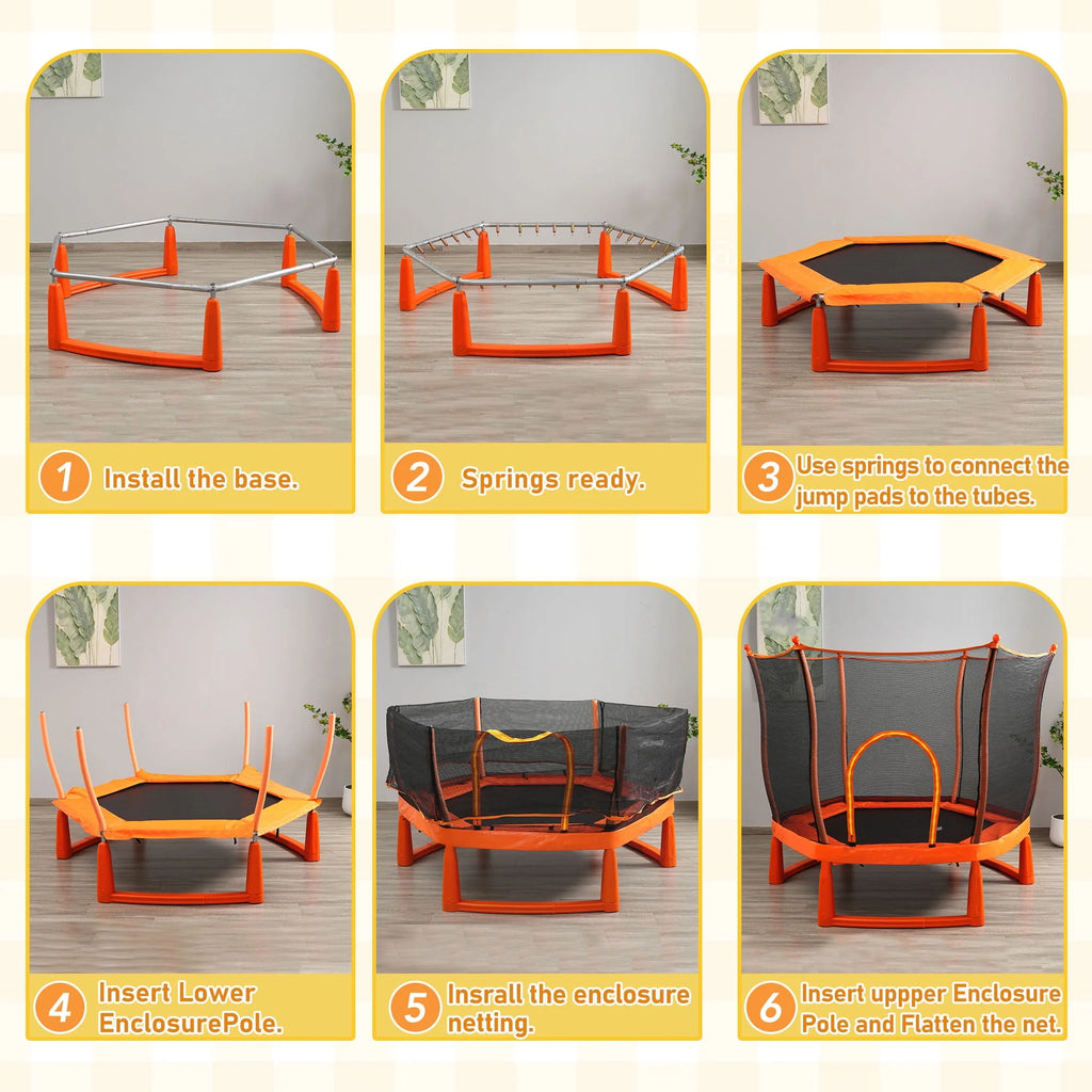 6FT Trampoline with Enclosure W28269