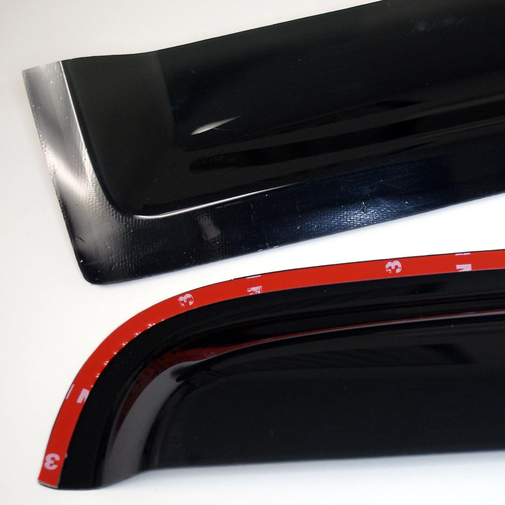 Dark Smoke 4 Pcs Set In-Channel Window Visor Rain Guard A6227