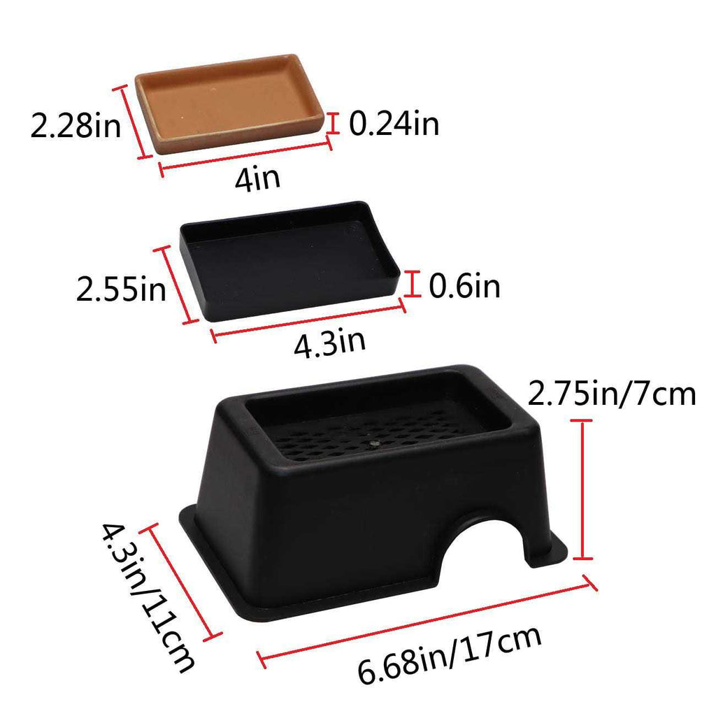 Reptile Hide Box with Sink Basin Q474