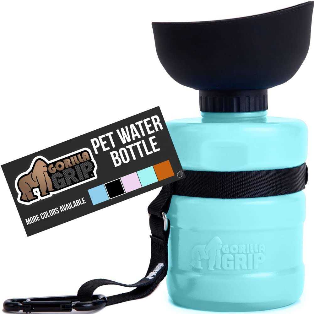 Leak Proof Portable Dog Water Bottle with Bowl Cap M8367