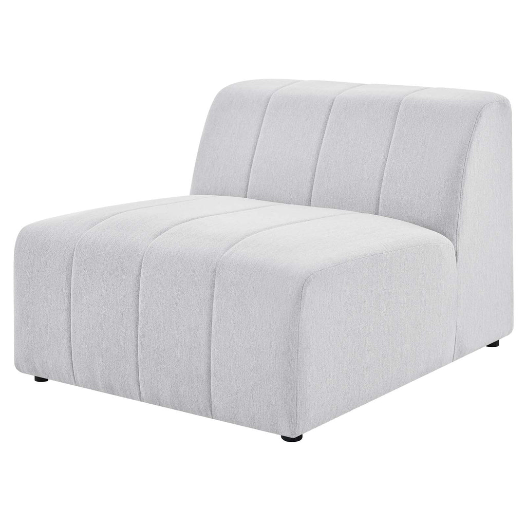 Ivory White Fabric Sofa Chair D573