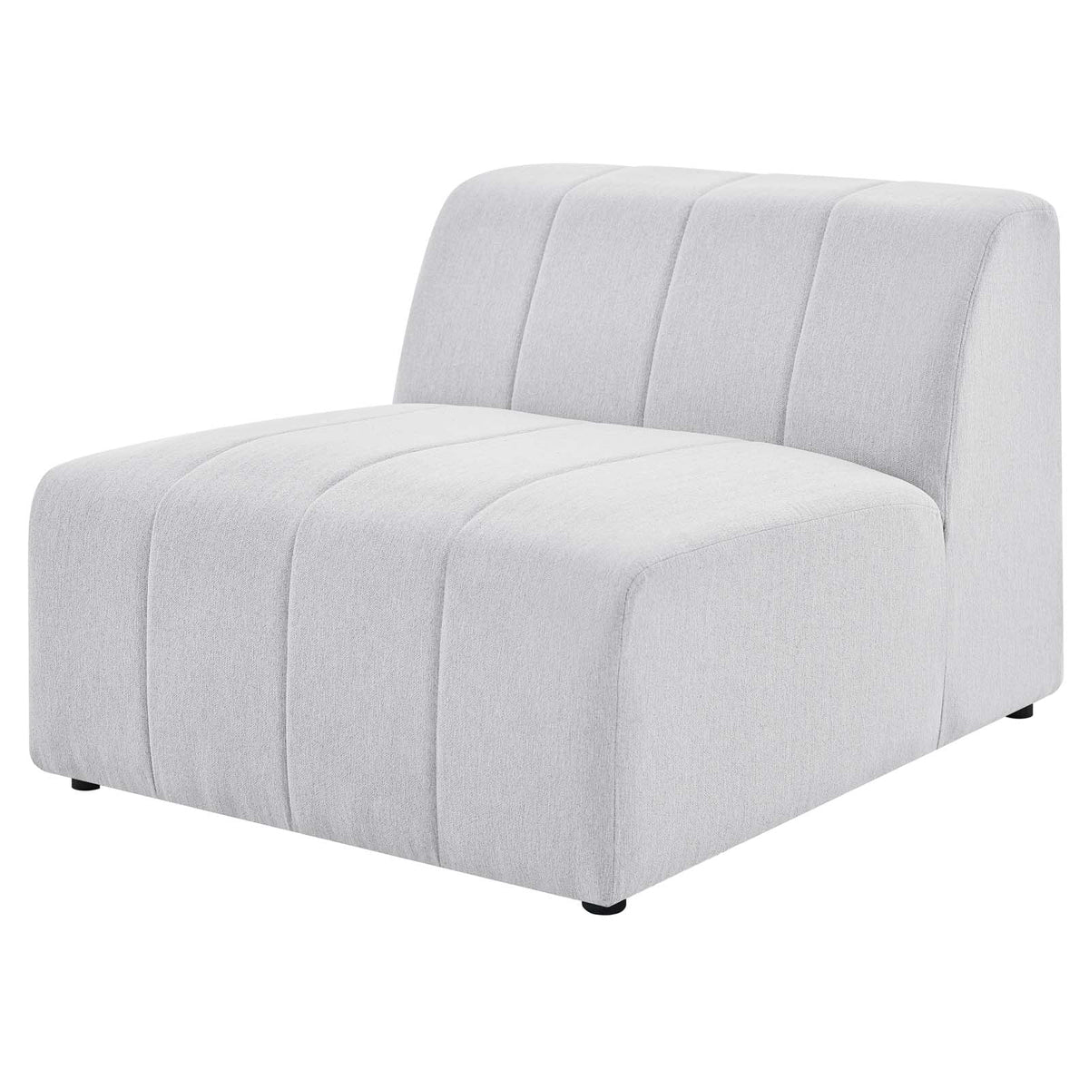 Ivory White Fabric Sofa Chair D573