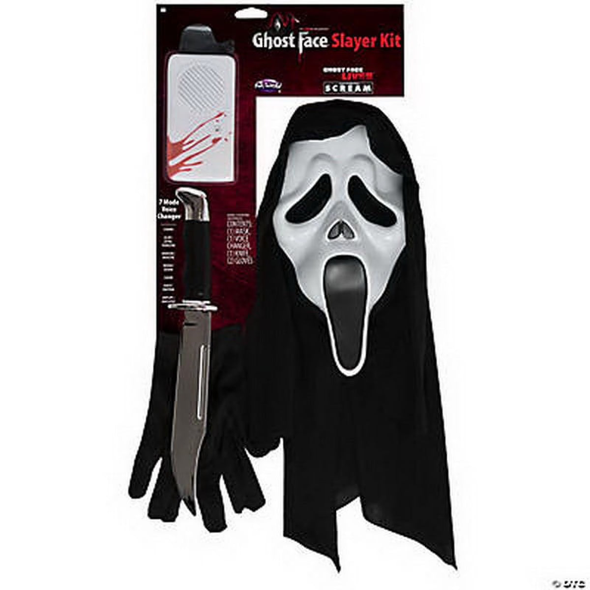 Scream Ghost Face Slayer Kit with Mask, Knife & Voice Box D438