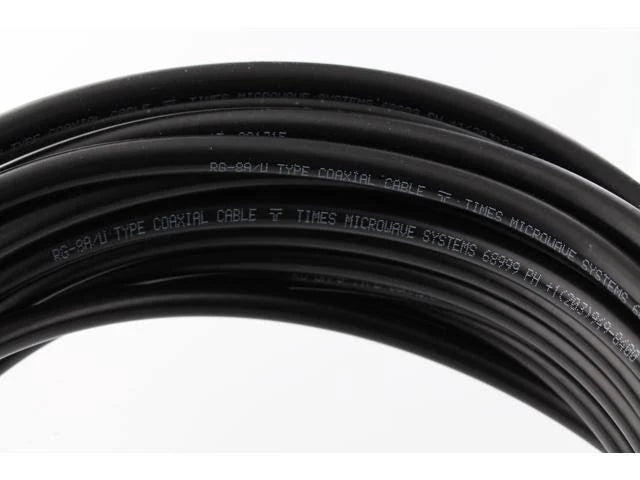 60 ft RG213 Coax Antenna RF Cable with Silver Teflon UHF Connectors G6767