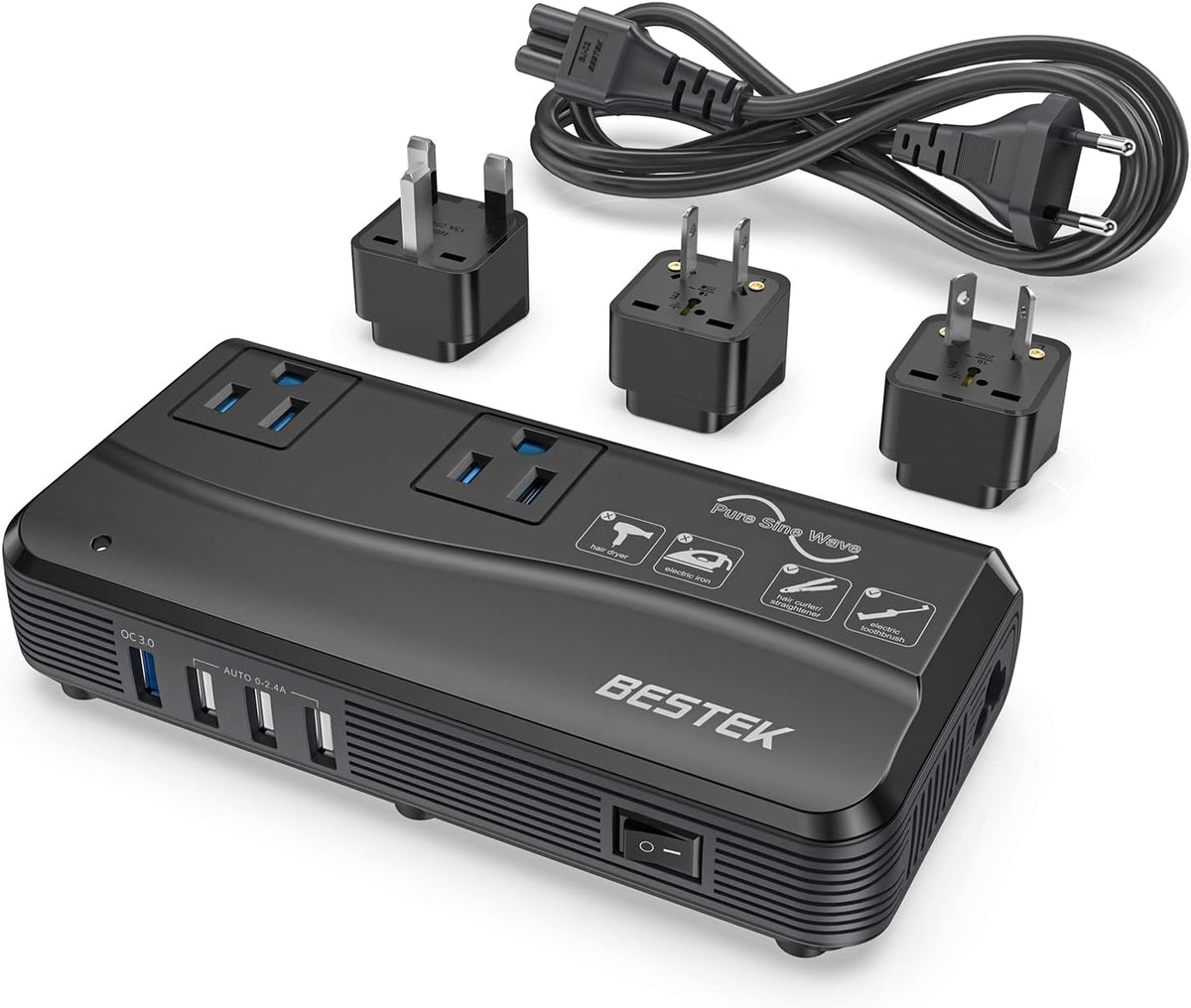 150W Voltage Converter Adapter 240V to 110V J632159